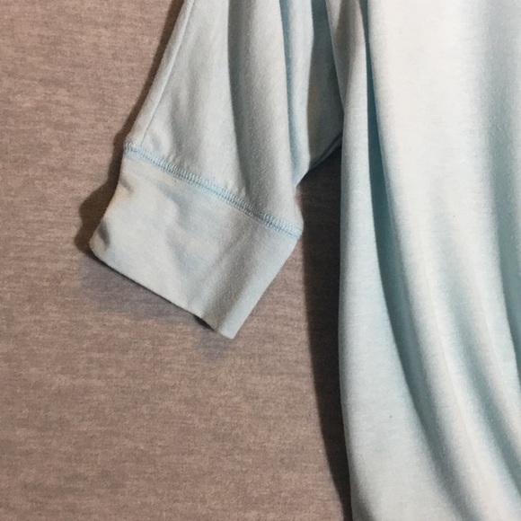 STUDIO Comfy Stretch Oversized Relaxed Fit Jersey Knit Tie Front Lacey Trim - Picture 8 of 16